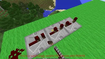 How to build a scatter TNT Cannon in Minecraft