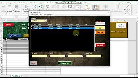 ŞANTİYE PUANTAJ PROGRAMI EXCEL (+İşçi Hakedişi)