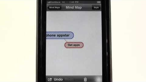 iPhone apps - SimpleMind - mindmapping
