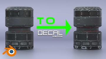 How to bake EMISSION with bouncelight in your TRIMSHEETS with DECALMACHINE!