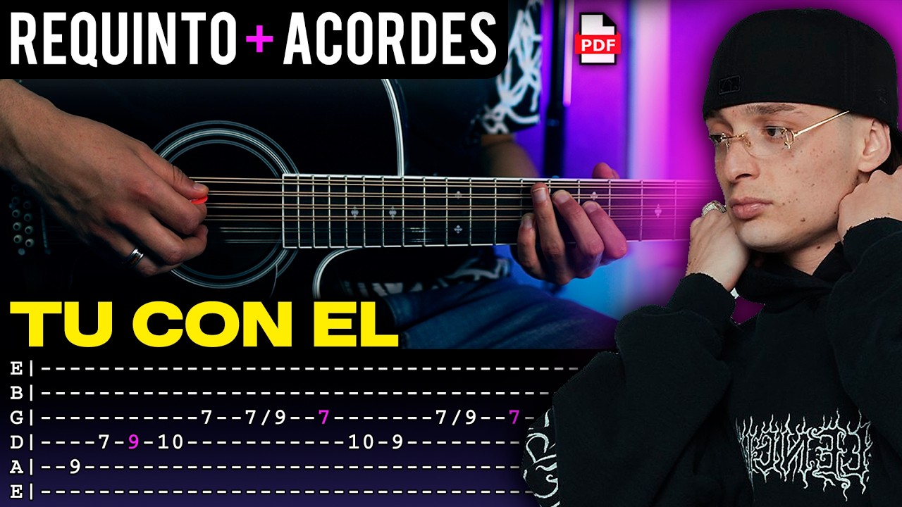 Tu con el | Peso Pluma | Tutorial de Guitarra | Requinto + Acordes | TABS