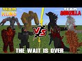 Team Kong VS Team Godzilla (Why wait for the MOVIE?) Minecraft PE