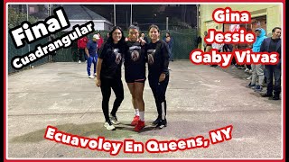 ❤️ECUAVOLEY EN QUEENS,NY❤️(Final de cuadrangular)|Gina-Jessie-Gaby Vivas|,Mujeres VS Hombres🔥🇺🇸
