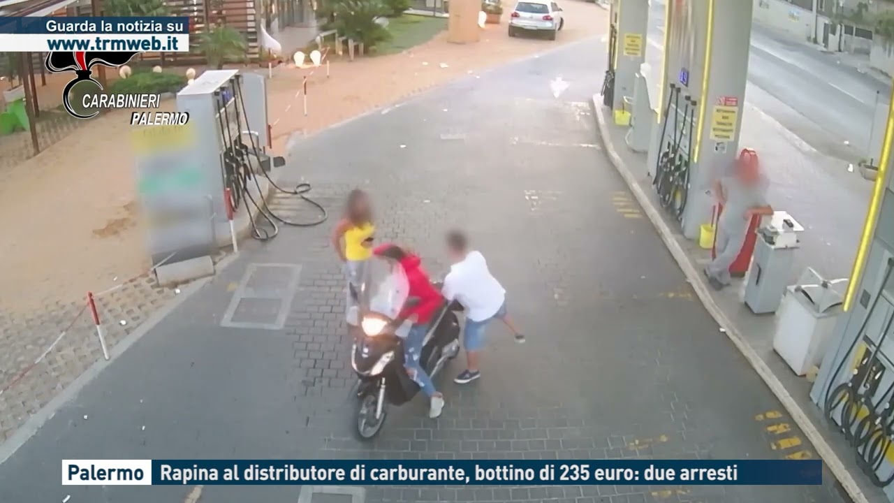 Palermo - Rapina al distributore di carburante, bottino di 235 euro: due arresti