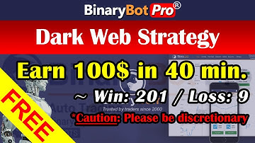 Binary Bot | Dark Web Strategy | Free Download (2021)