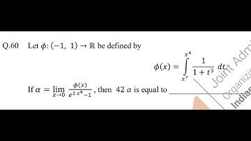 IIT JAM 2021 Solution | MS | Section C | Question 60