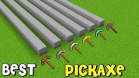 Minecraft Pickaxe Speed Test: Which Pickaxe Mines the Fastest?