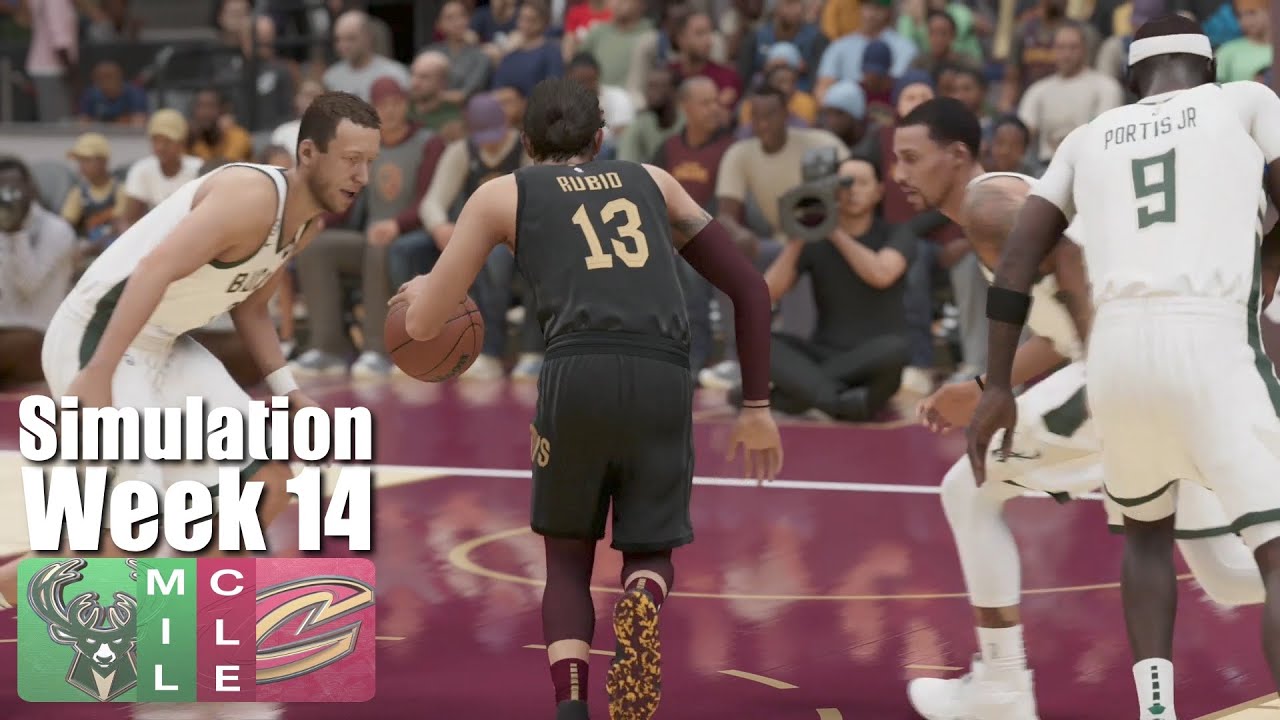 【NBA】Week 14 Simulation｜Milwaukee Bucks vs Cleveland Cavaliers nd｜NBA