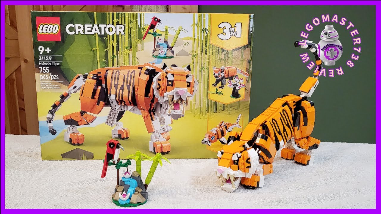NEW* Lego Creator: Majestic Tiger Review | 31129 | LegoMaster738
