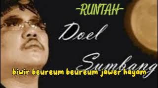 Doel Sumbang-RUNTAH ( LIRIK VIDEO)