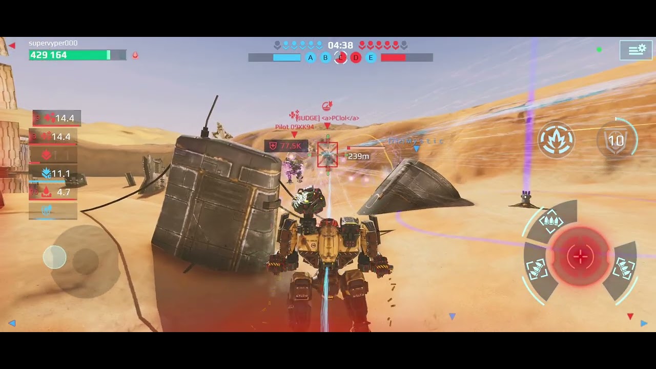 War Robots gameplay ( fury, mercury, ao qin mk2, fenrir) wr gameplay