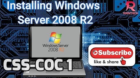 Installing Windows Server 2008 R2 [Tagalog]