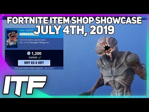 Fortnite Item Shop *NEW* STRANGER THINGS SKINS! [July 4th, 2019] (Fortnite Battle Royale)