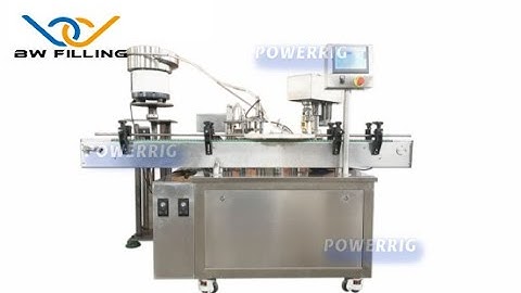 Penicillin Bottle Filling Machine: One minute to show how does machine fill and cap automatically