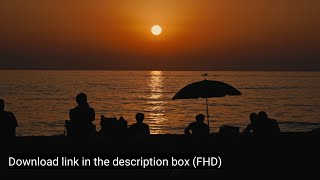 Cinematic Beach Sunset Silhouette | Free FHD Stock Video No Copyright