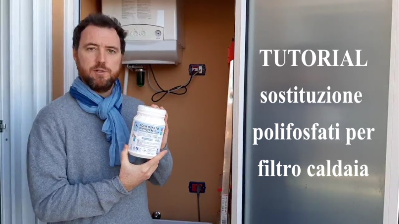 Tutorial ricarica filtro dosatore anticalcare polifosfati caldaia fai da te  con polvere WK  