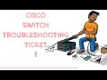 CISCO SWITCH TROUBLESHOOTING TICKET 1 | VLAN STP