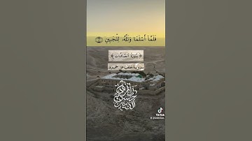 "قال يا أبت افعل ما تؤمر" .. من سورة الصافات برواية خلف عن حمزة ..