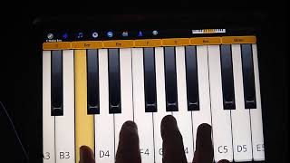 Piano Scales and Chords App - 5 finger Multitouch on a Samsung Galaxy Tab