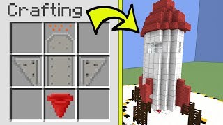 Minecraft: *CRAFTING* AN ENTIRE ROCKET!!! - CRACK THE FAKES - Custom Map [4]