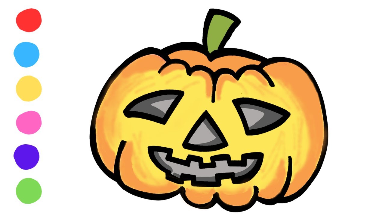 How To Draw A HALLOWEEN PUMPKIN Easy Drawing Tutorial YouTube Maxresdefault
