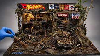 Cleaning an Abandoned Hot Wheels Garage After Years | ASMR Satisfying Diorama Cleaning