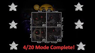FNaF Running in the 80's: I beat 4/20 Mode! (Power Outage Max Mode)