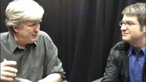 Backstage at SolidWorks World 2012 with Bruno Maisonnier of Aldebaran Robotics