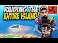 Raiding Every Base on a Sulfur Rich Island! - Rust Solo Survival Gameplay