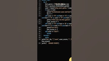 ROCK PAPER SCISSORS GAME #coding #education #python