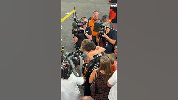 World Champion Lando Reunited With Magui In Parc Ferme 🧡