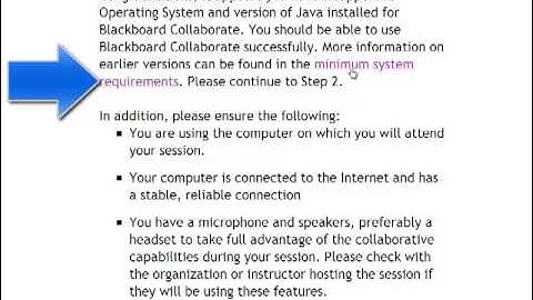 Blackboard Collaborate Web Conferencing System Requirements