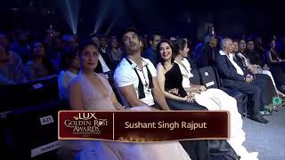 Sushant Singh Rajput performance in Lux Golden Rose Awards | Madhuri Dixit Nene , Kareena Kapoor |