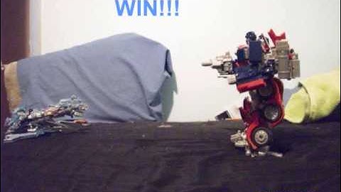 Transformers Interactive Game optimus/megatron runover2