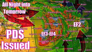 Regional Outbreak Expected! Violent Tornadoes, Nocturnal Tornadoes & Long Track Tornadoes