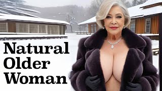 Natural Beauty of Women over 60 | Classy | in the SNOW CITY