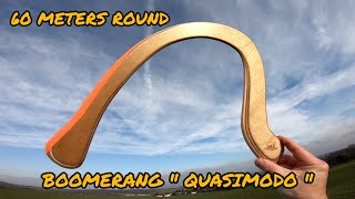 Boomerang "QUASIMODO" long distance round 60 meters #boomerang