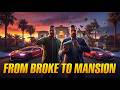 From BROKE to MANSION 🏠 | GTA V Online Grinding With Friends #gtaonline #gtalive