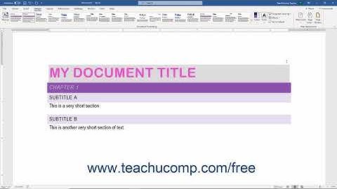 Word 2019 and 365 Tutorial Applying and Customizing Theme Fonts Microsoft Training