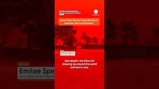 Three Countries Covered in Red Dust Storms