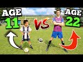 11 YEAR OLD VS 22 YEAR OLD EPIC PENALTY SHOOTOUT CHALLENGE (NEXT MESSI?)