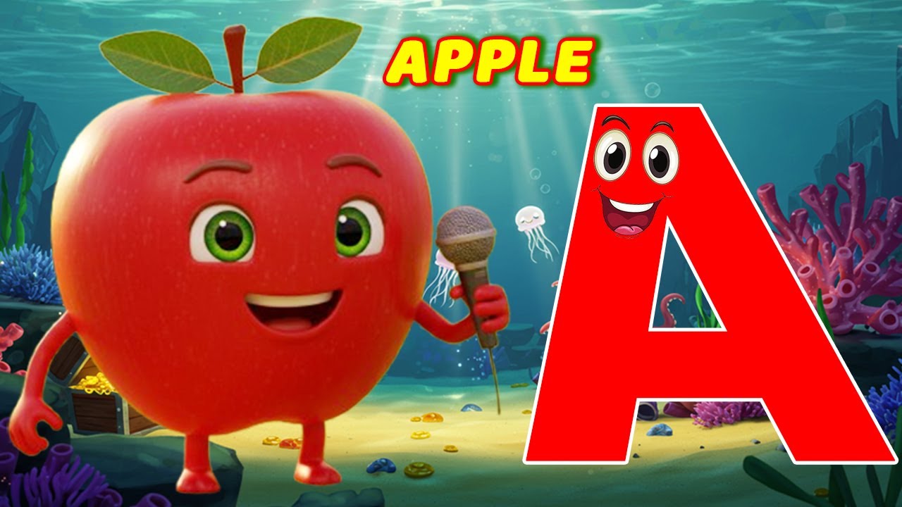 ABC Song for Kids 🎶 | A is for Apple 🍏 | Fun Alphabet Learning with ...