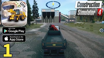 Construction Simulator 4 Lite Gameplay Walkthrough Part 1 (ios, Android)