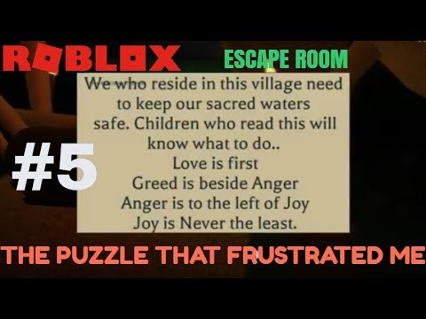 Roblox Escape Room 5 The Most Confusing Puzzle I Have Done I May Quit Youtube - escape room meltdown roblox walkthrough roblox free robux no