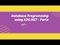 Database Programmingusing ADO NET Part2