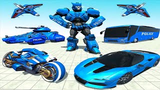 Police Bus Robot Wars Transforming Robot Battle - Android iOS Gameplay screenshot 5