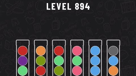 Ball Sort Puzzle Level 894 #ballsortpuzzle #ballsortpuzzlegameplay #puzzlegame #mobile games