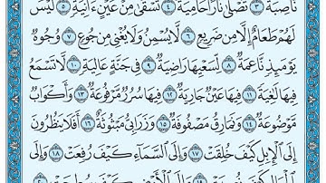 سورة الغاشية مكتوبة / عبد الباسط عبد الصمد