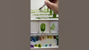 Watercolor paint to water ratio will lighten/darken  #watercolor #arttutorial #watercolorpainting