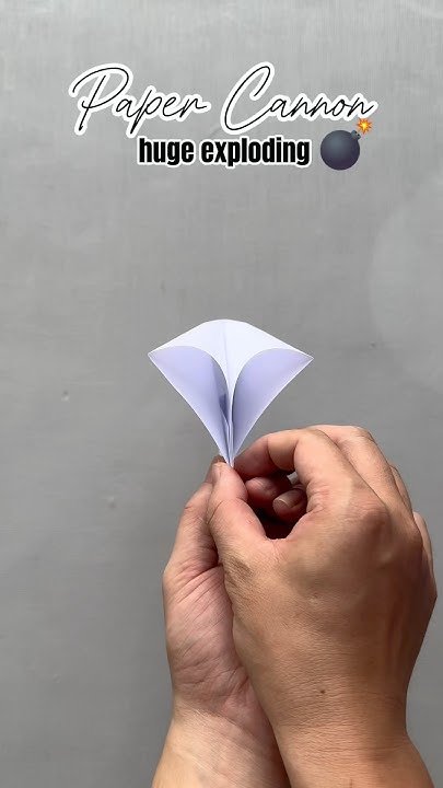 How to make a huge exploding paper cannon 🤯, paper popper #vvvreview # ...